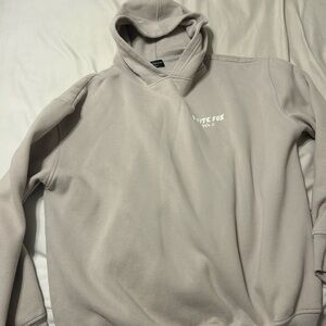 White Fox Beige Hoodie